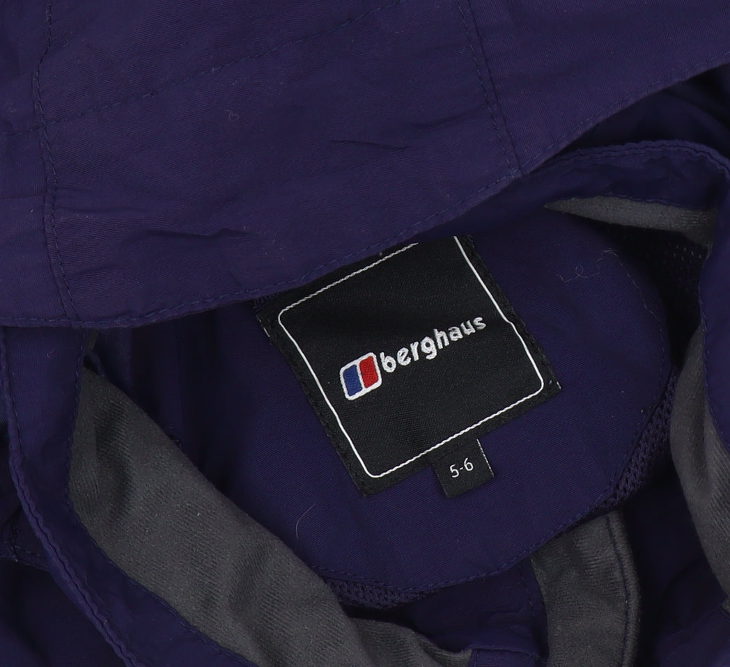 Berghaus Girls Blue Parka Jacket 5-6 Yrs Hooded Autumn