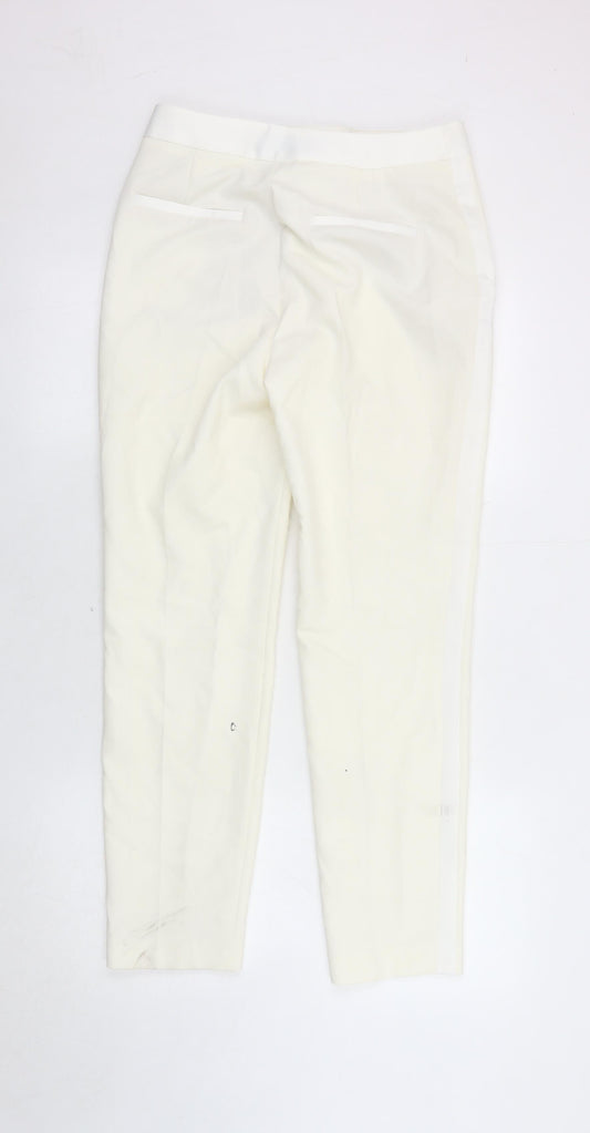 Zara Women's Ivory Trousers, Size S - Stylish & Versatile
