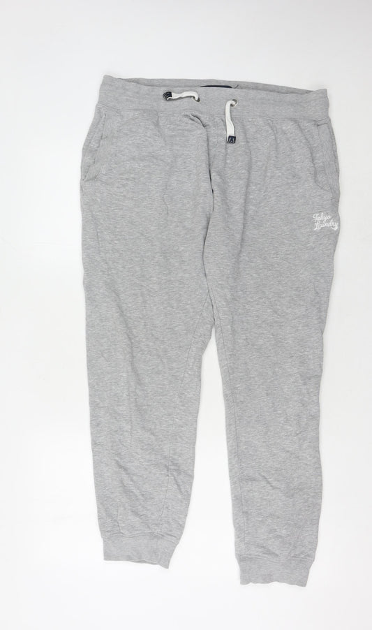Tokyo Laundry Men's Grey Jogger Trousers Large