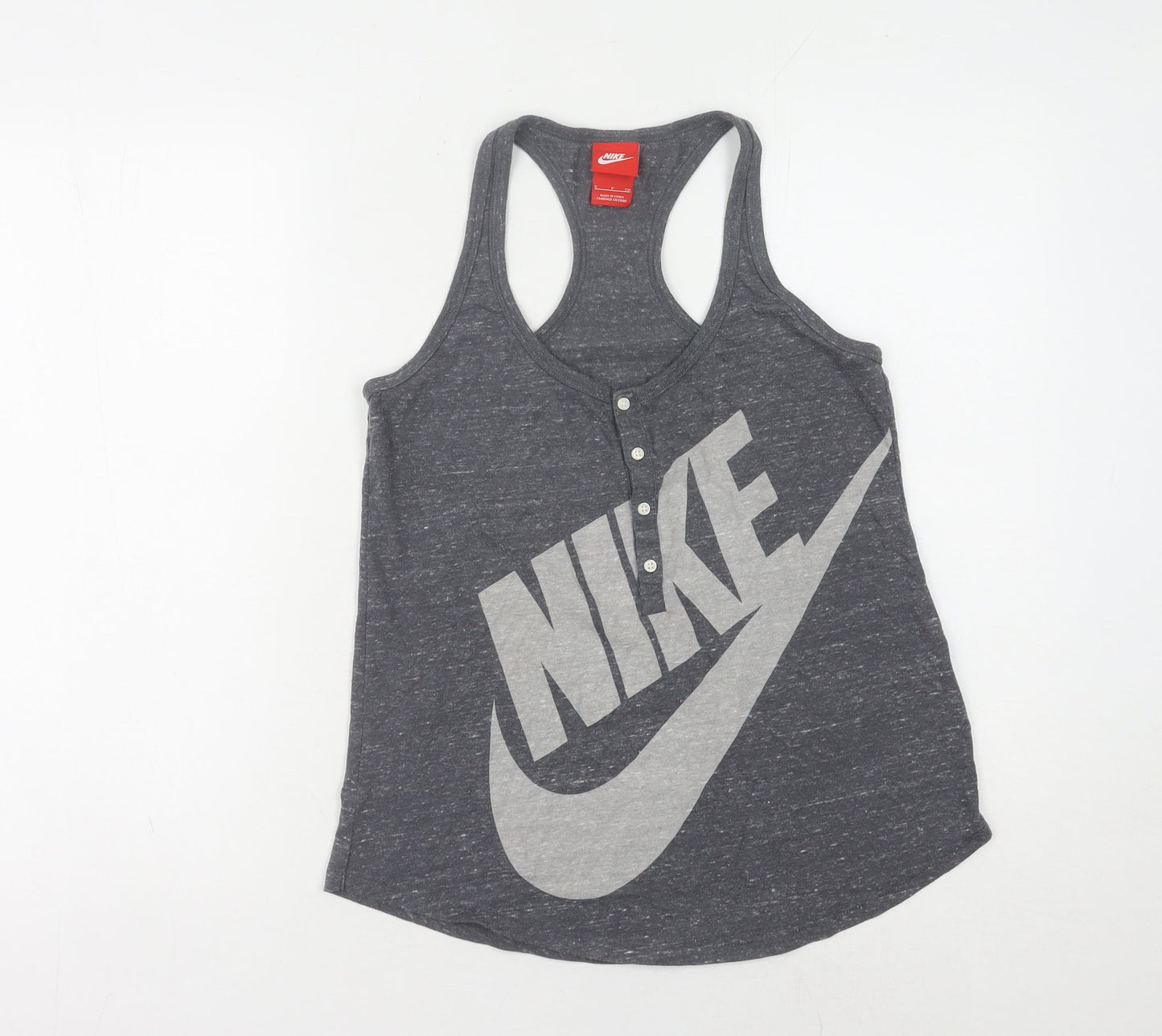 Nike Women's Grey Tank Top - Size S - Lightweight