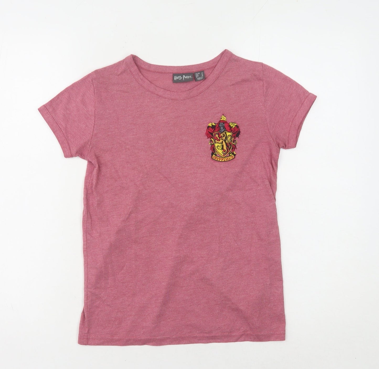Harry Potter Women's Pink Gryffindor T-Shirt Size 4