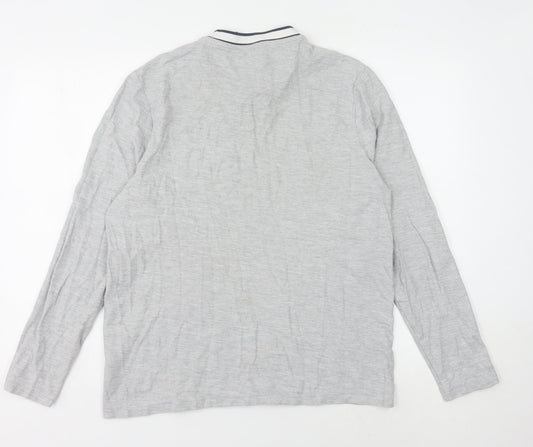 Farah 1920 Men's Grey Long Sleeve Crew Neck T-Shirt Size L
