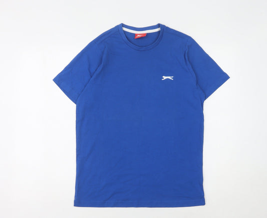 Slazenger Men's Blue XS Cotton Logo T-Shirt