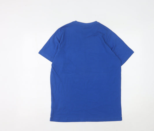 Slazenger Men's Blue XS Cotton Logo T-Shirt