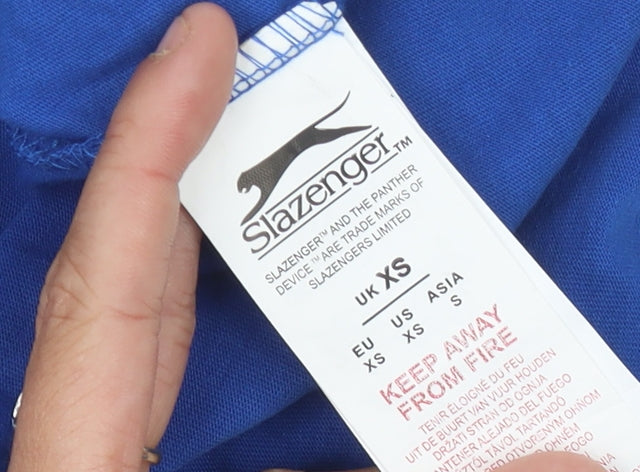 Slazenger Men's Blue XS Cotton Logo T-Shirt
