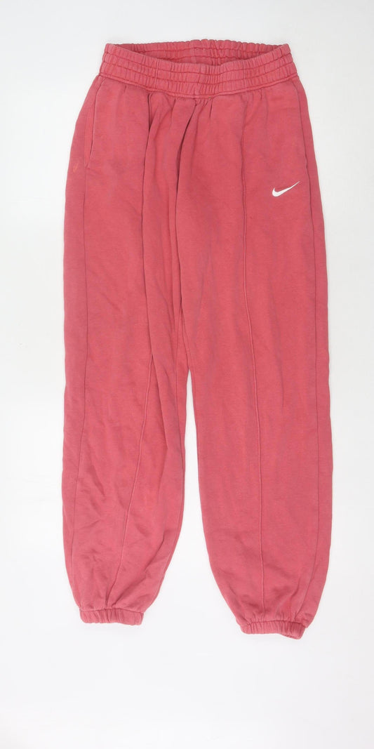 Nike Women's Pink Jogger Trousers - Size S
