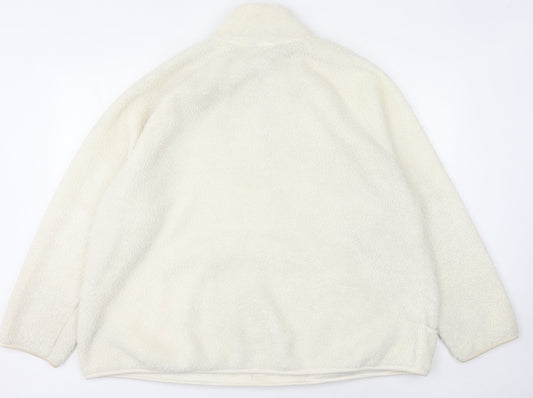 Marks and Spencer Women's Ivory Fleece Pullover Sweatshirt