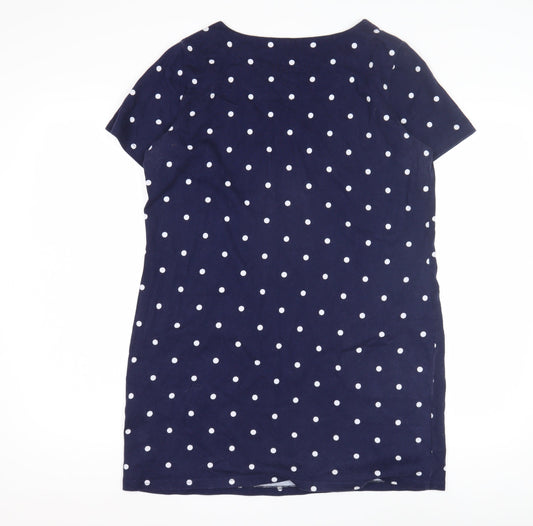 Joules Women’s Blue Polka Dot Shift Dress Size 14