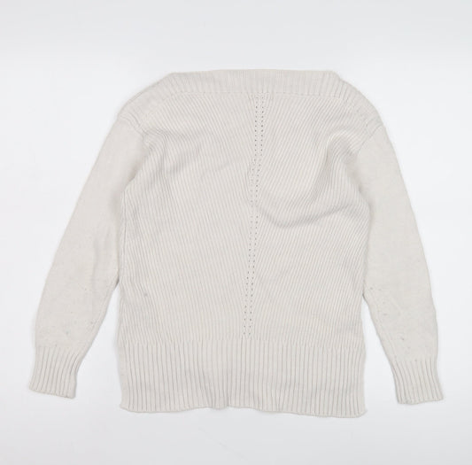 Fat Face Women's Ivory Jumper Size 8