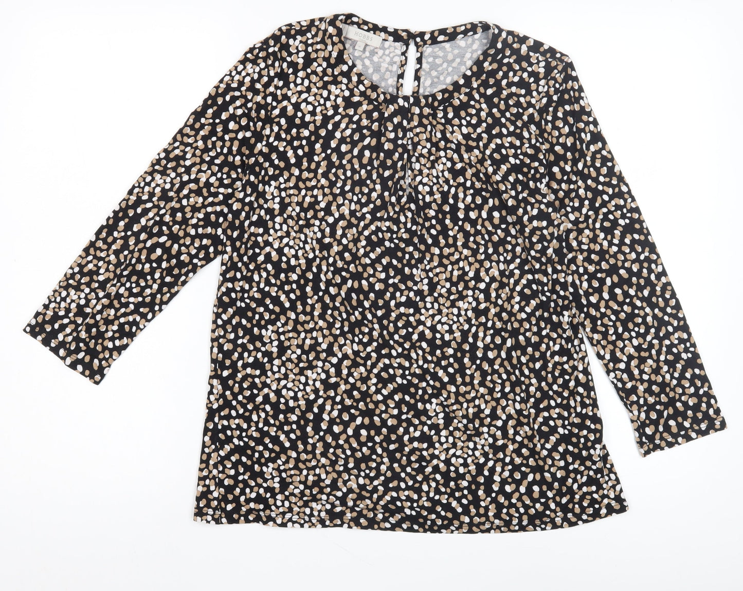 Hobbs Women's Multicoloured Animal Print Blouse, M, Casual