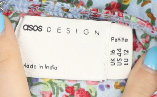 ASOS Design Women's Multicoloured Petite Floral Dress