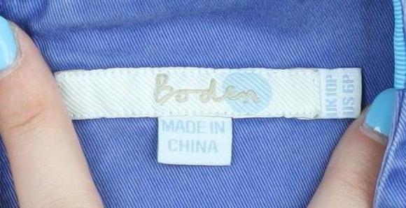 Boden Women's Blue Shift Dress Size 12