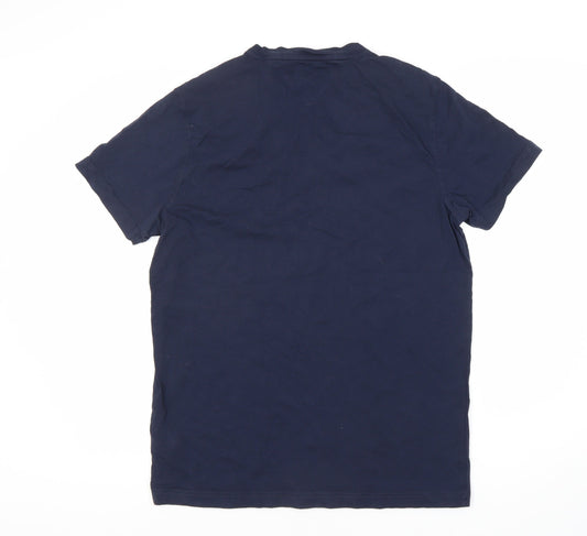 Tommy Hilfiger Men's Blue V-Neck T-Shirt, Size L