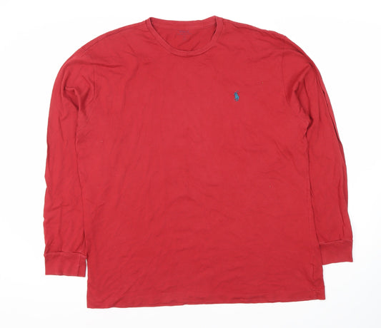 Polo Ralph Lauren Men's Red Long Sleeve T-Shirt L