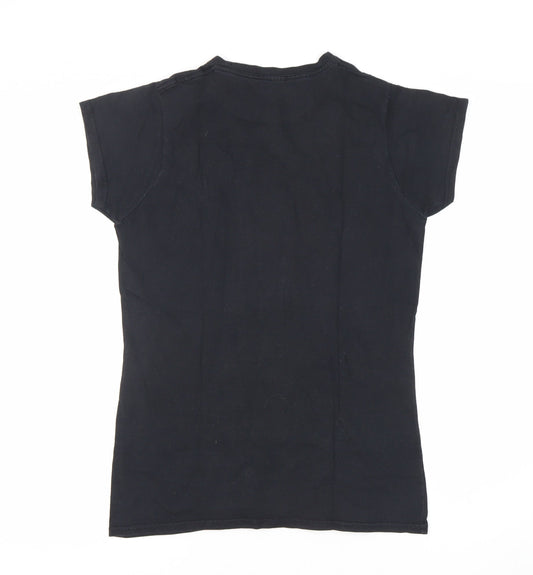 Harry Potter Women's Black Hogwarts T-Shirt, Size 12