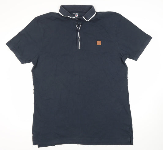 Lambretta Men's Blue 4XL Polo Shirt with Logo