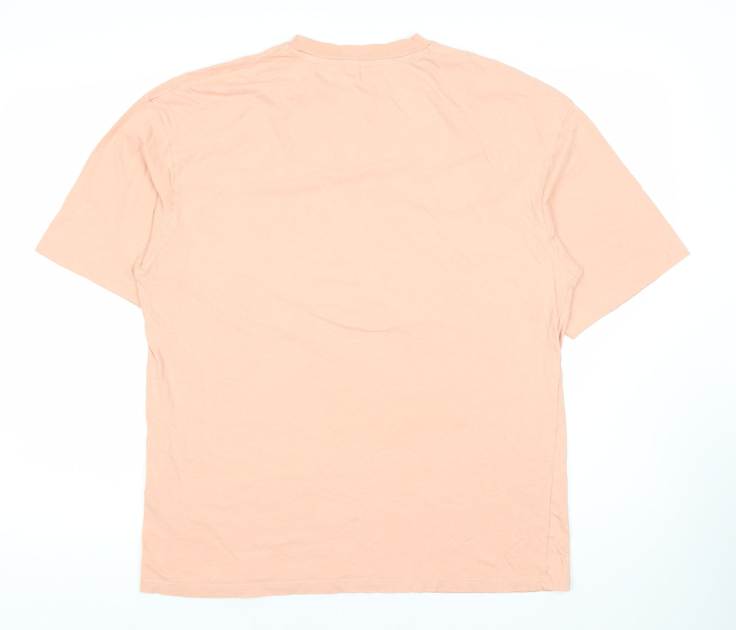 Jack & Jones Men's Pink Crew Neck T-Shirt Size M