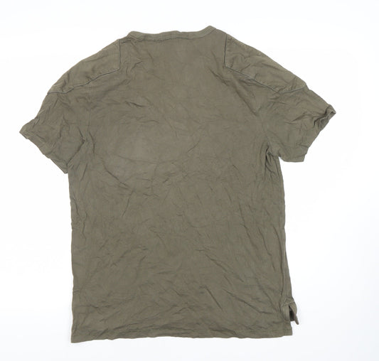 GAP Men's M Green Short Sleeve Cotton T-Shirt
