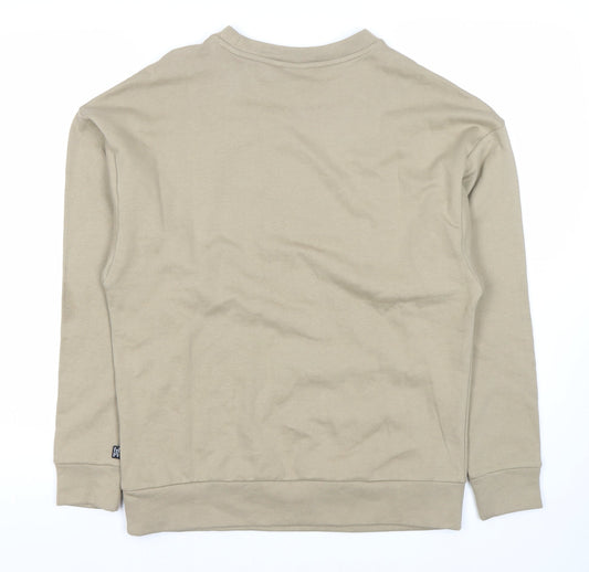 Puma Men’s Beige Crew Neck Pullover Sweatshirt S