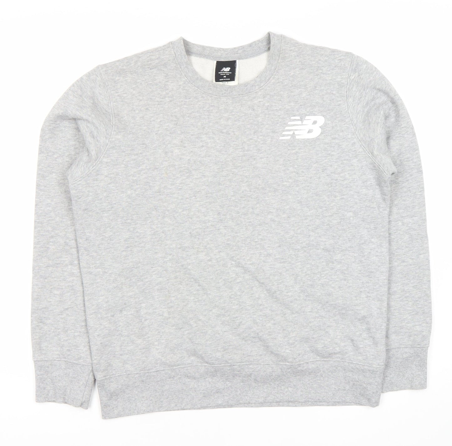 New Balance Men's Grey Logo Sweatshirt, M