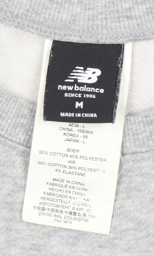 New Balance Men's Grey Logo Sweatshirt, M
