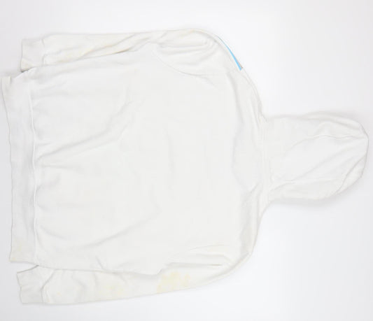 Nike Men's White Pullover Hoodie - Large Size