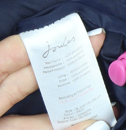 Joules Women's Navy Size 8 Casual Hooded Jacket