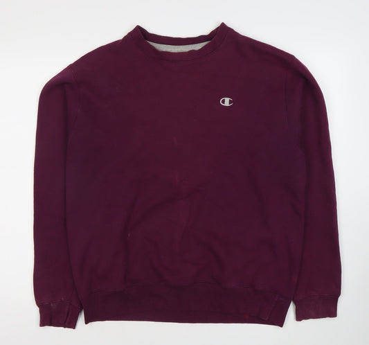 Mens UK M Regular Champion Purple Pullover Sweatshirt