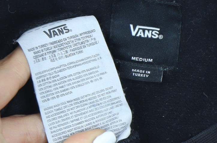 Mens UK M Regular VANS Black Pullover Sweatshirt