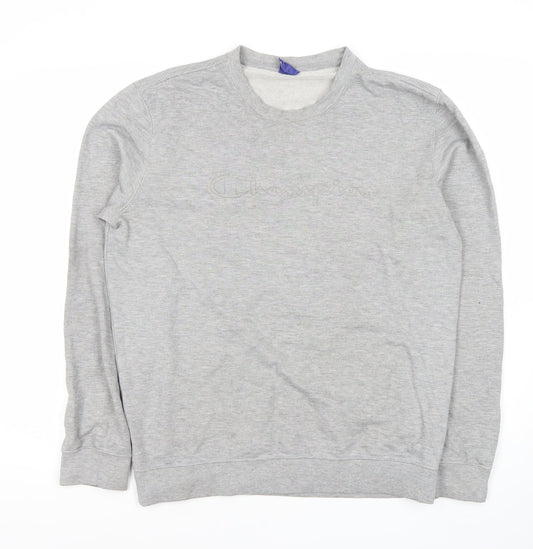 Mens UK M Regular Champion Grey Pullover Sweatshirt