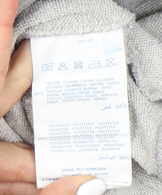 Champion Men's Medium Grey Logo Sweatshirt Pullover