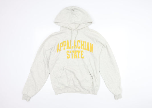 Champion Unisex Grey Pullover Hoodie S - Casual Fleece