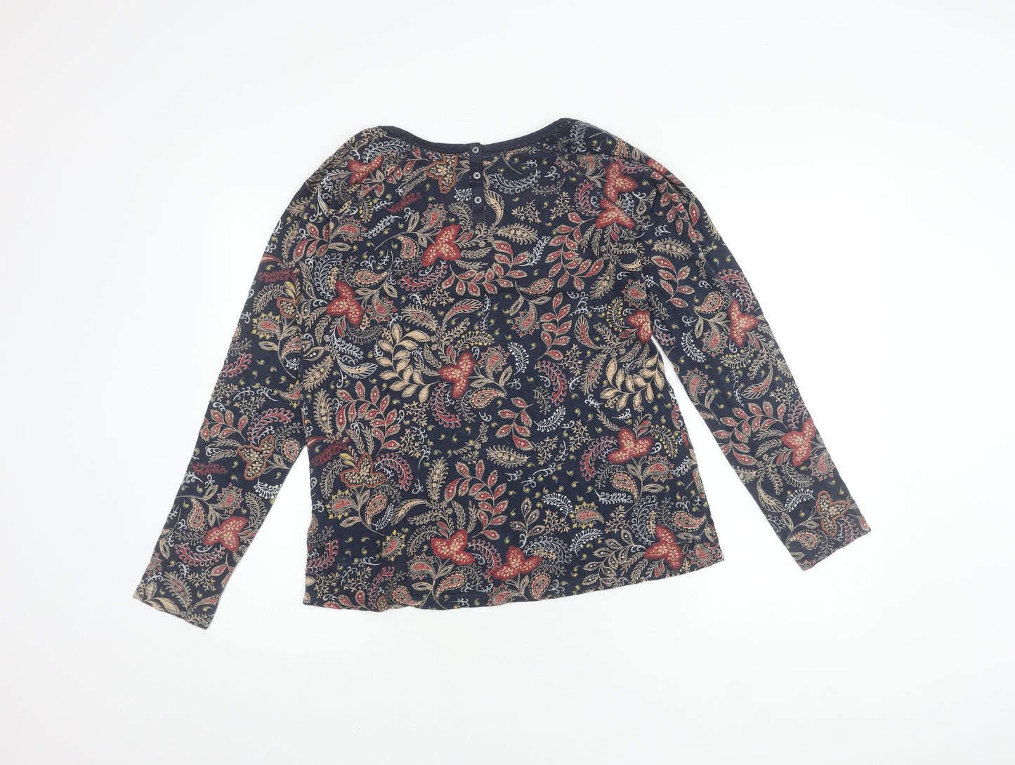 Fat Face Women's Floral Top, Size 14, Long Sleeve