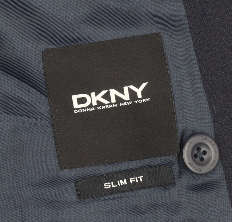 DKNY Men's Black Slim Fit Blazer 42 R - New