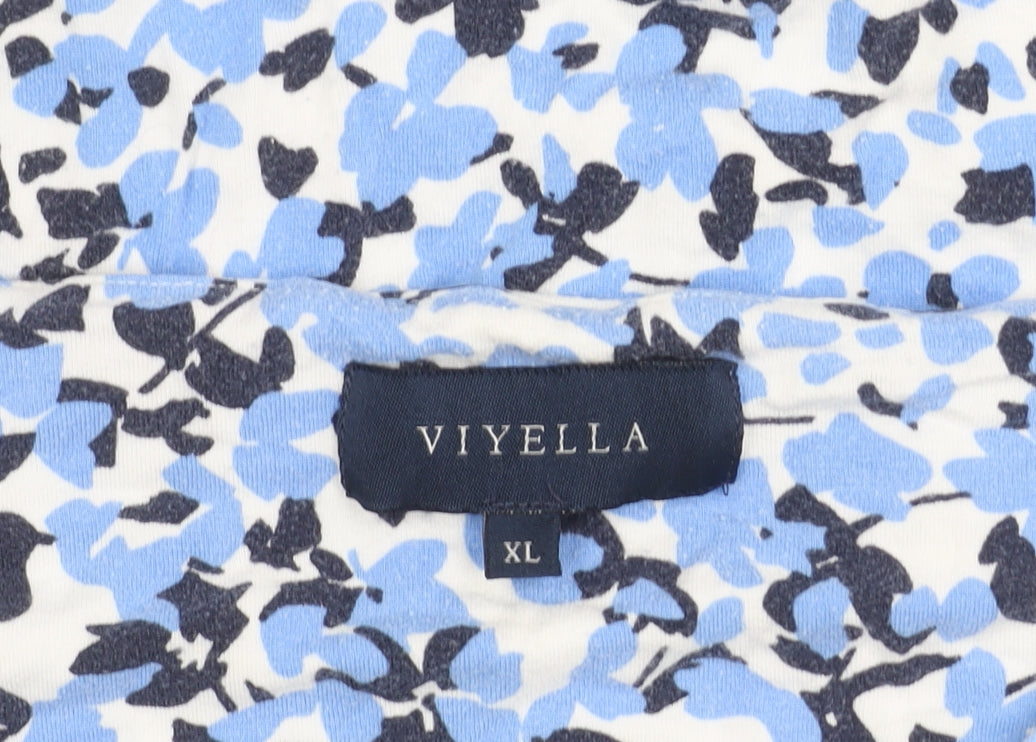Brand and care label for Viyella Women's Multicoloured Floral XL Top