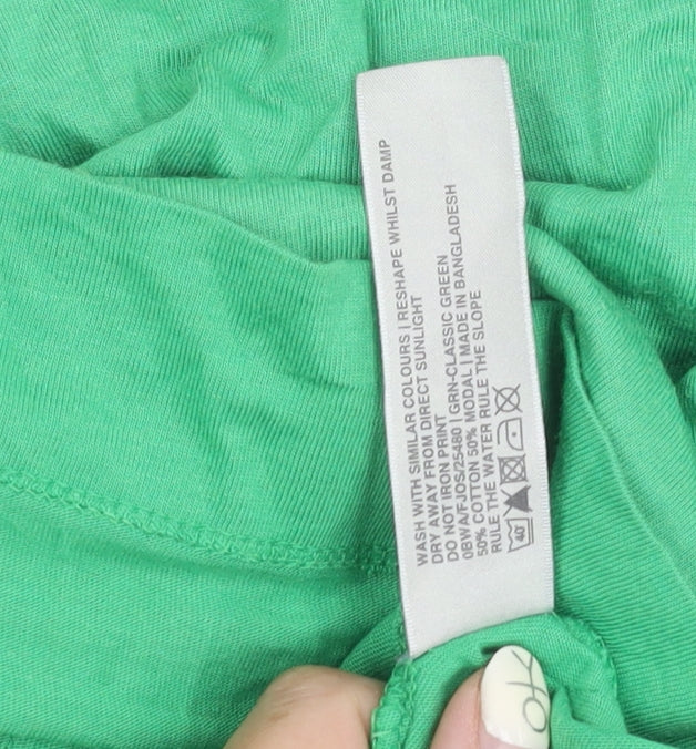 Fat Face Women's Green Tank, Size 12, Scoop Neck