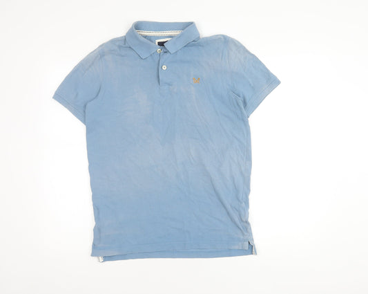 Additional front view of Crew Clothing Blue Polo Shirt M - Stylish & Comfy