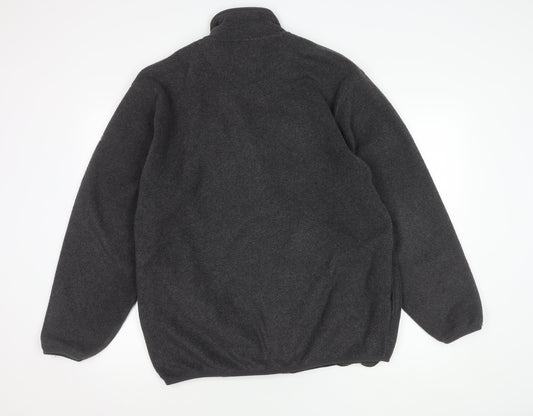 Reebok Unisex Black Fleece Jacket M Casual Sportswear