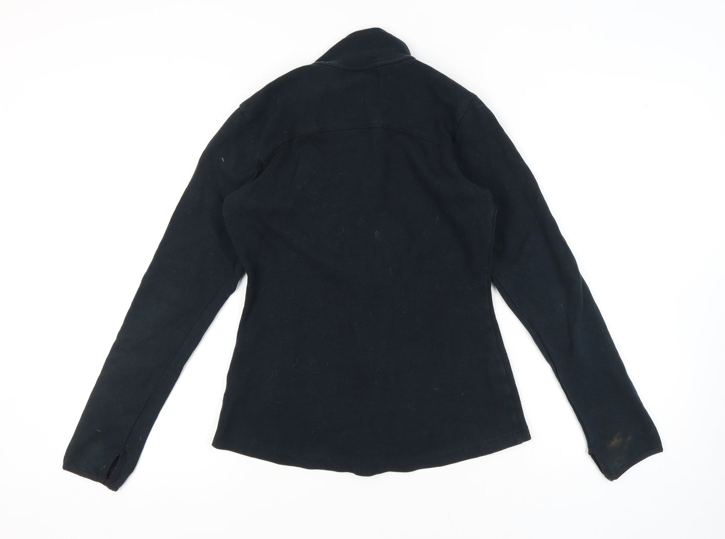 Ellesse Women's Black Zip Jacket, Size L, Logo Accent