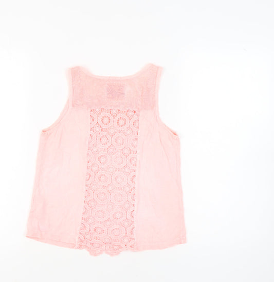 Superdry Women's Pink Lace Camisole Tank Top, Size S