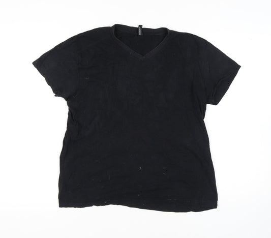 Donnay Men's Black XL V-Neck T-Shirt
