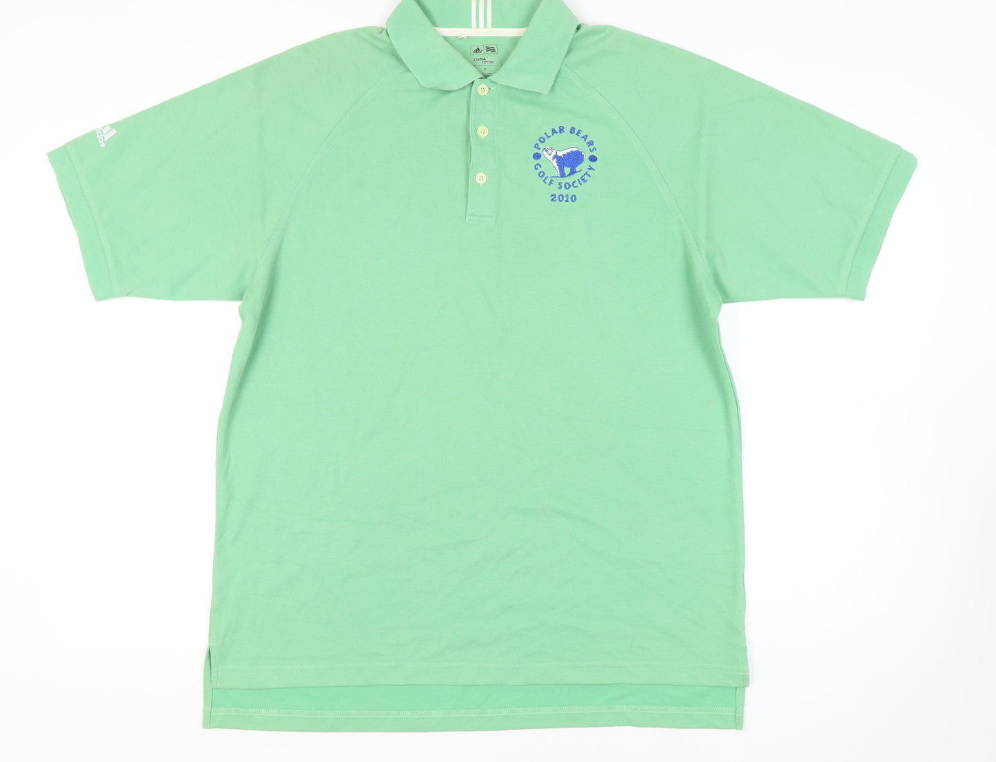 Adidas Men's Green Polo Shirt M Short Sleeve Golf