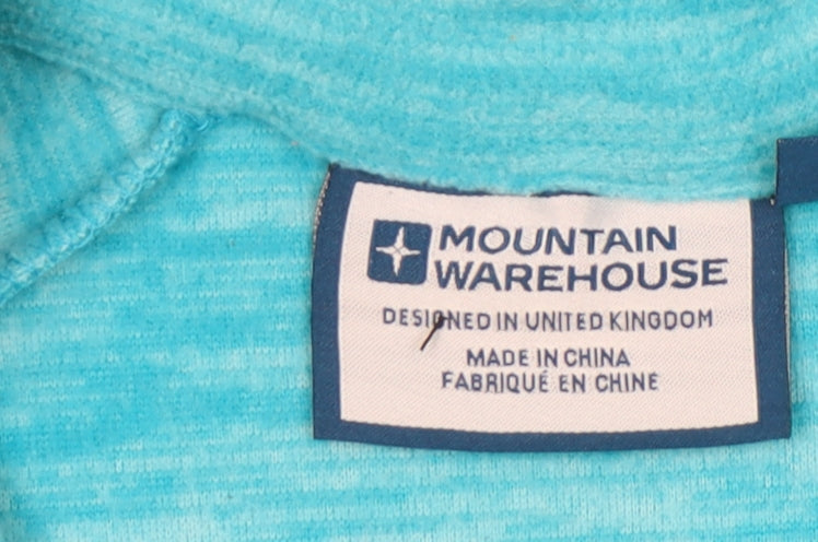 Mountain Warehouse Women's Blue High Neck Sweatshirt Size 12