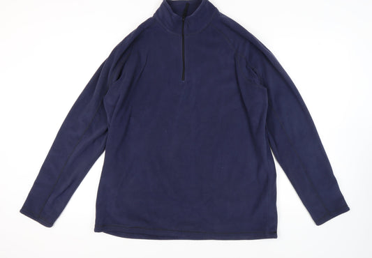 Mountain Warehouse Men's Blue Fleece Sweatshirt XL