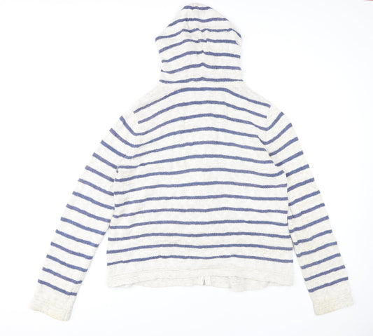 FatFace Women's Ivory Striped Cardigan Size 18