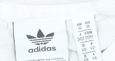 Adidas Women's Multicoloured Cropped T-Shirt Size 14