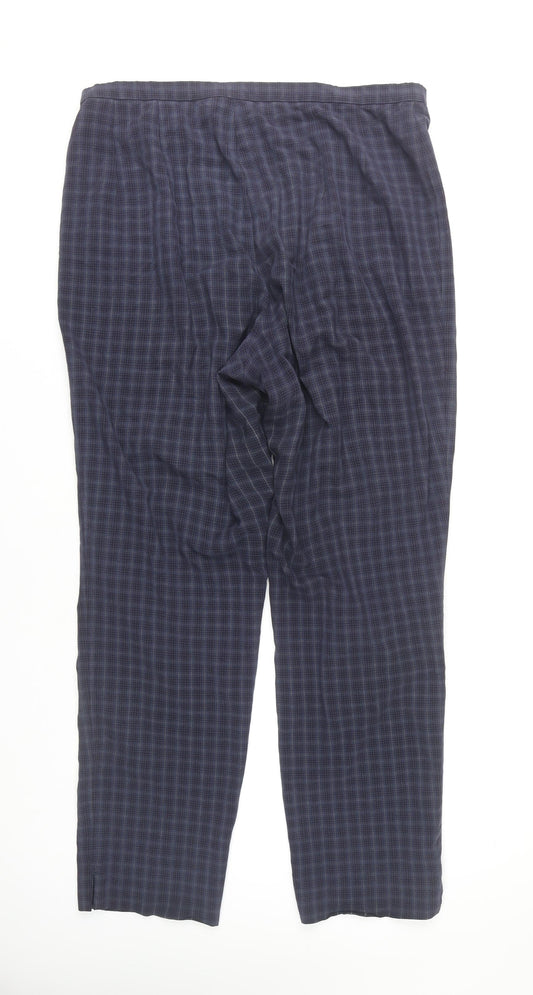 Marks & Spencer Women's Multicoloured Check Trousers UK 18