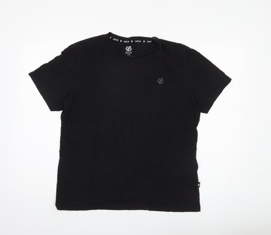 Dare 2b Men's Black Cotton Crew Neck Tee - Size L