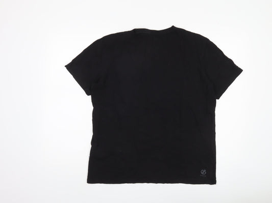 Dare 2b Men's Black Cotton Crew Neck Tee - Size L