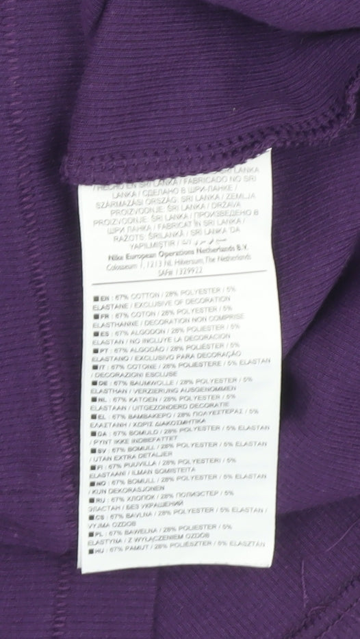 Nike Women's Purple Tank Top - Size M, Scoop Neck